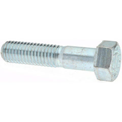 Hex Head Cap Screw: 1/2-13 x 1-1/4″, Grade 9 Alloy Steel, Zinc-Plated Clear Chromate