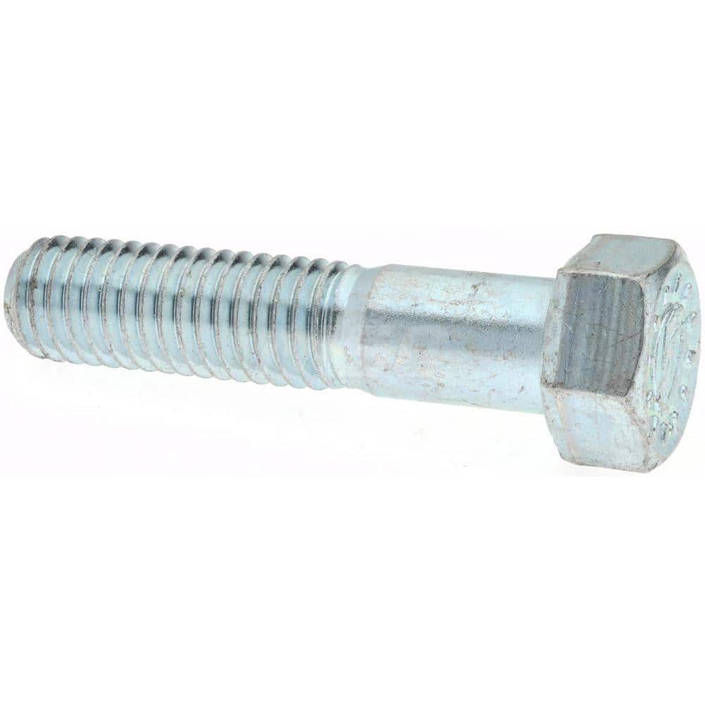 Hex Head Cap Screw: 1/2-13 x 1-1/2″, Grade 9 Alloy Steel, Zinc-Plated Clear Chromate