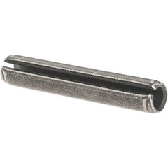 Value Collection - 7/32" Diam x 1-1/4" Long Slotted Spring Pin - Grade 1070-1090 Alloy Steel, Uncoated - USA Tool & Supply