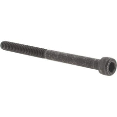 Value Collection - #10-24 UNC Hex Socket Drive, Socket Cap Screw - Alloy Steel, Black Oxide Finish, Partially Threaded, 2-1/2" Length Under Head - USA Tool & Supply