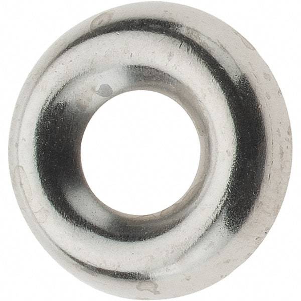 Value Collection - 5/64" Thick, Nickel-Plated Finish, Brass, Standard Countersunk Washer - 0.425" OD - USA Tool & Supply