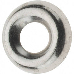 Value Collection - 5/64" Thick, Nickel-Plated Finish, Brass, Standard Countersunk Washer - 0.425" OD - USA Tool & Supply