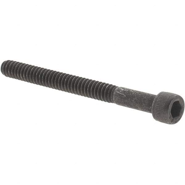 Value Collection - #6-32 UNC Hex Socket Drive, Socket Cap Screw - Alloy Steel, Black Oxide Finish, Partially Threaded, 1-1/2" Length Under Head - USA Tool & Supply