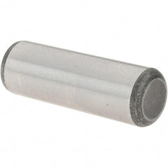 Value Collection - 1/2" Diam x 1-1/2" Pin Length Grade 8 Alloy Steel Standard Dowel Pin - C 50-58 Hardness, 51,000 Lb Breaking Strength, 1 Beveled & 1 Rounded End - USA Tool & Supply