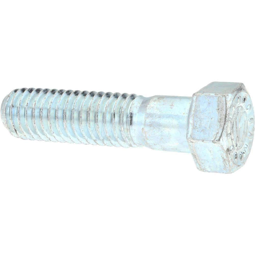 Hex Head Cap Screw: 7/16-14 x 6″, Grade 9 Alloy Steel, Zinc-Plated Clear Chromate