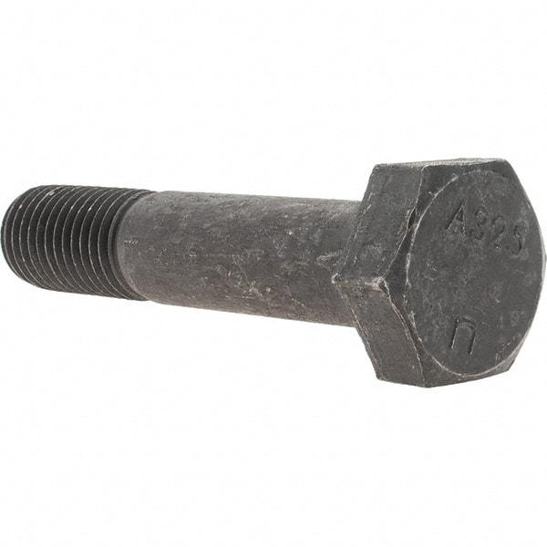 Value Collection - 7/8-9 Thread, 4-1/4" Length Under Head, Hex Head Bolt - A325 Steel, Uncoated - USA Tool & Supply