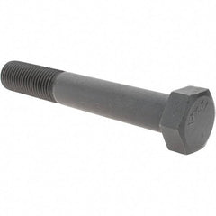 Value Collection - 1-1/2 - 6 UNC, 10" Length Under Head Hex Head Cap Screw - Partially Threaded, Grade 5 Steel, Uncoated, 2-1/4" Hex - USA Tool & Supply