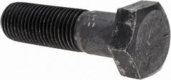 Value Collection - 1-1/4 - 7 UNC, 4-1/2" Length Under Head Hex Head Cap Screw - Partially Threaded, Grade 5 Steel, Uncoated, 1-7/8" Hex - USA Tool & Supply