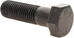 Value Collection - 1-8 UNC, 3-1/2" Length Under Head Hex Head Cap Screw - Partially Threaded, Grade 5 Steel, Uncoated, 1-1/2" Hex - USA Tool & Supply
