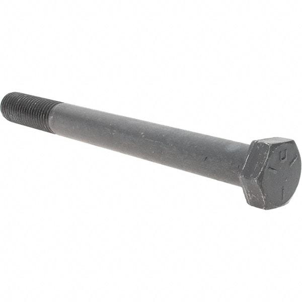 Value Collection - 7/8-9 UNC, 9" Length Under Head Hex Head Cap Screw - Partially Threaded, Grade 5 Steel, Uncoated, 1-5/16" Hex - USA Tool & Supply