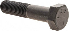 Value Collection - 7/8-9 UNC, 4" Length Under Head Hex Head Cap Screw - Partially Threaded, Grade 5 Steel, Uncoated, 1-5/16" Hex - USA Tool & Supply