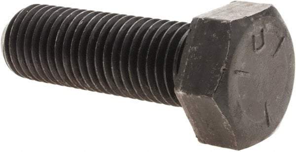 Value Collection - 7/8-9 UNC, 2-3/4" Length Under Head Hex Head Cap Screw - Fully Threaded, Grade 5 Steel, Uncoated, 1-5/16" Hex - USA Tool & Supply