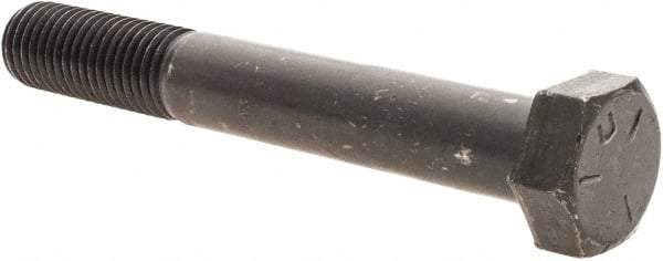 Value Collection - 3/4-10 UNC, 5-1/2" Length Under Head Hex Head Cap Screw - Partially Threaded, Grade 5 Steel, Uncoated, 1-1/8" Hex - USA Tool & Supply