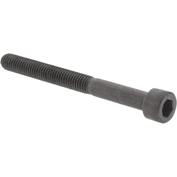Value Collection - #10-32 UNF Hex Socket Drive, Socket Cap Screw - Alloy Steel, Black Oxide Finish, Partially Threaded, 2" Length Under Head - USA Tool & Supply
