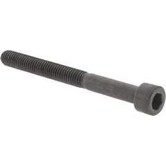Value Collection - #10-32 UNF Hex Socket Drive, Socket Cap Screw - Alloy Steel, Black Oxide Finish, Partially Threaded, 2" Length Under Head - USA Tool & Supply
