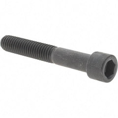Value Collection - 3/8-16 UNC Hex Socket Drive, Socket Cap Screw - Alloy Steel, Black Oxide Finish, Partially Threaded, 2-1/2" Length Under Head - USA Tool & Supply