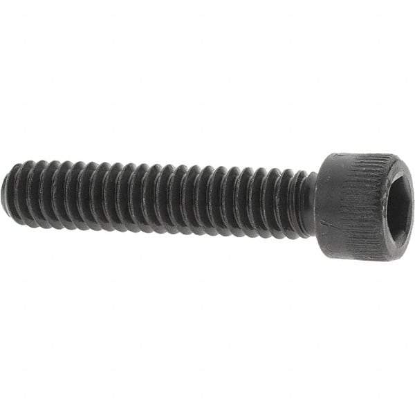 Value Collection - 1/4-20 UNC Hex Socket Drive, Socket Cap Screw - Alloy Steel, Black Oxide Finish, Fully Threaded, 1-1/4" Length Under Head - USA Tool & Supply