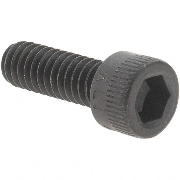 Value Collection - #8-32 UNC Hex Socket Drive, Socket Cap Screw - Alloy Steel, Black Oxide Finish, Fully Threaded, 1/2" Length Under Head - USA Tool & Supply