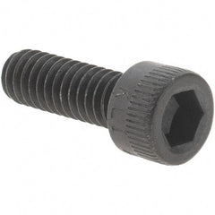 Value Collection - #8-32 UNC Hex Socket Drive, Socket Cap Screw - Alloy Steel, Black Oxide Finish, Fully Threaded, 1/2" Length Under Head - USA Tool & Supply