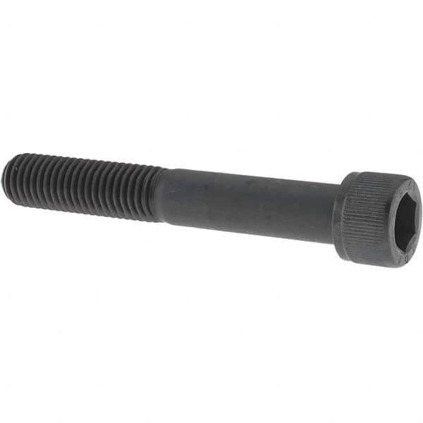 Value Collection - M12x1.75 Metric Coarse Hex Socket Drive, Socket Cap Screw - Grade 12.9 Alloy Steel, Black Oxide Finish, Partially Threaded, 80mm Length Under Head - USA Tool & Supply