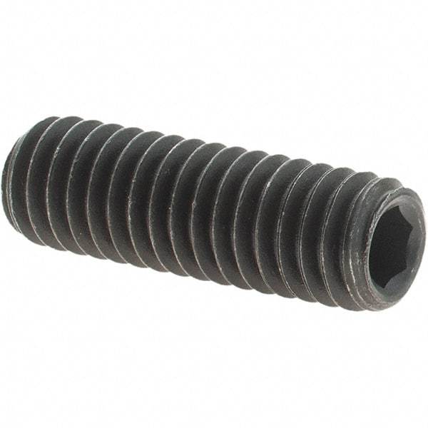 Value Collection - 5/16-18 UNC, 1" OAL, Cup Point Set Screw - Grade 8 Alloy Steel, 5/32" Key - USA Tool & Supply