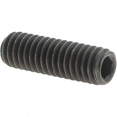 Value Collection - 5/16-18 UNC, 1" OAL, Cup Point Set Screw - Grade 8 Alloy Steel, 5/32" Key - USA Tool & Supply