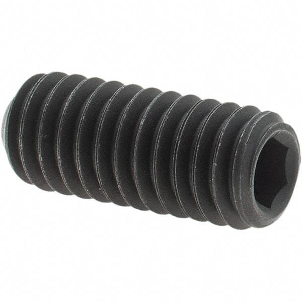 Value Collection - 5/16-18 UNC, 3/4" OAL, Cup Point Set Screw - Grade 8 Alloy Steel, 5/32" Key - USA Tool & Supply