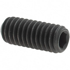Value Collection - 5/16-18 UNC, 3/4" OAL, Cup Point Set Screw - Grade 8 Alloy Steel, 5/32" Key - USA Tool & Supply