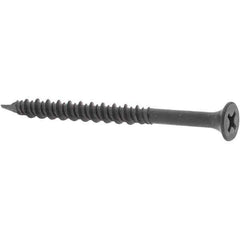 Value Collection - #8, 2-1/4" OAL, Phillips Drive Bugle Head, Steel Drywall Screws - Uncoated, Grade 2 - USA Tool & Supply