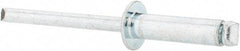 Value Collection - Size 68 Dome Head Steel Open End Blind Rivet - Steel Mandrel, 0.376" to 1/2" Grip, 3/8" Head Diam, 0.192" to 0.196" Hole Diam, 0.7" Length Under Head, 3/16" Body Diam - USA Tool & Supply