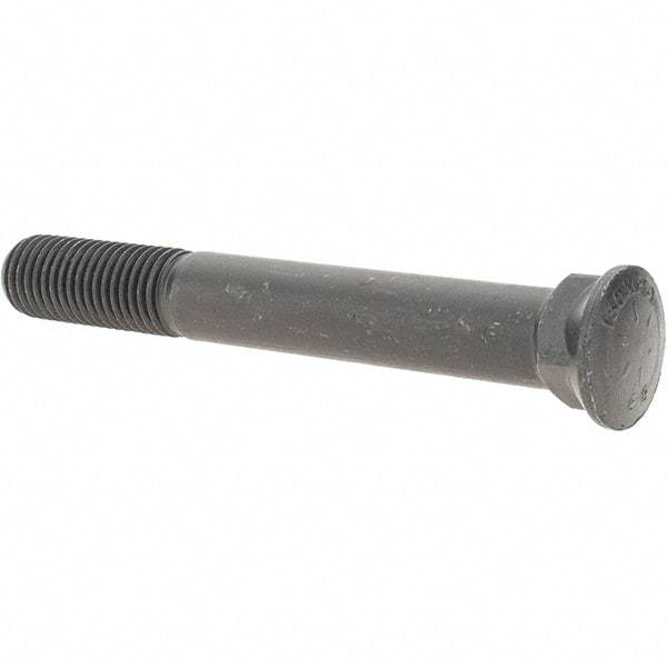 Value Collection - 3/4-10 UNC, 6" OAL, Alloy Steel Plow Bolt - Uncoated, Grade 8 - USA Tool & Supply