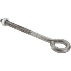 Value Collection - 5/16-18, Stainless Steel Wire Turned Open Eye Bolt - 2-1/2" Thread Length, 5/8" ID, 4" Shank Length - USA Tool & Supply