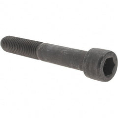 Value Collection - 5/8-11 UNC Hex Socket Drive, Socket Cap Screw - Alloy Steel, Black Oxide Finish, Partially Threaded, 4-1/4" Length Under Head - USA Tool & Supply