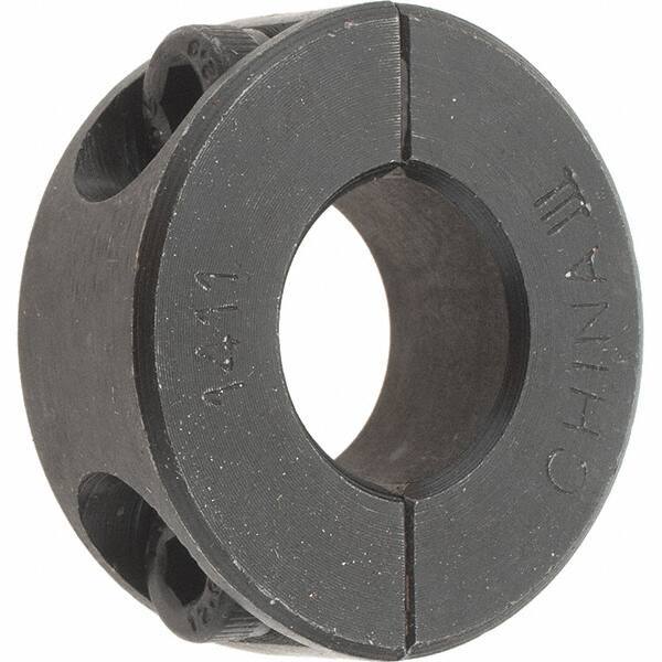 Value Collection - 14mm Bore, Steel, Two Piece Shaft Collar - 1-1/4" Outside Diam - USA Tool & Supply