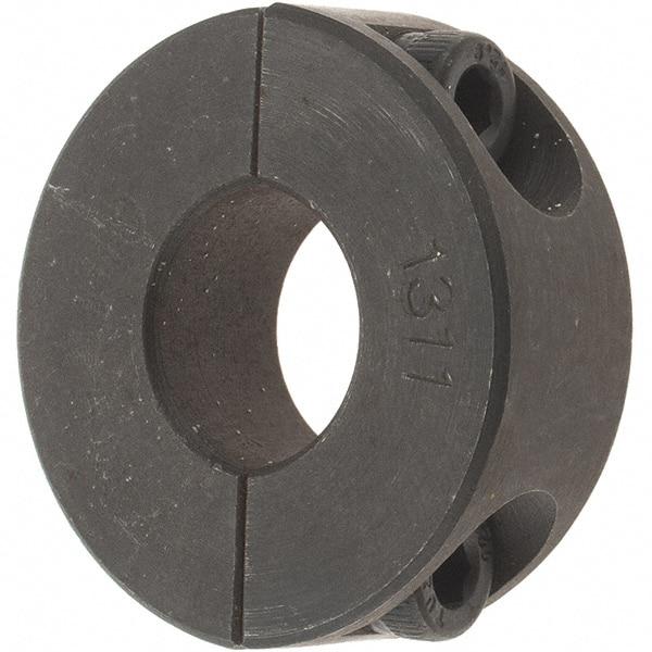 Value Collection - 13mm Bore, Steel, Two Piece Shaft Collar - 1-1/4" Outside Diam - USA Tool & Supply