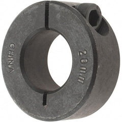 Value Collection - 20mm Bore, Steel, One Piece Clamp Collar - 1-5/8" Outside Diam - USA Tool & Supply