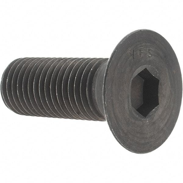 Value Collection - 7/8-9 UNC Hex Socket Drive, 82° Flat Screw - Alloy Steel, Black Oxide Finish, Fully Threaded, 2-1/2" OAL - USA Tool & Supply