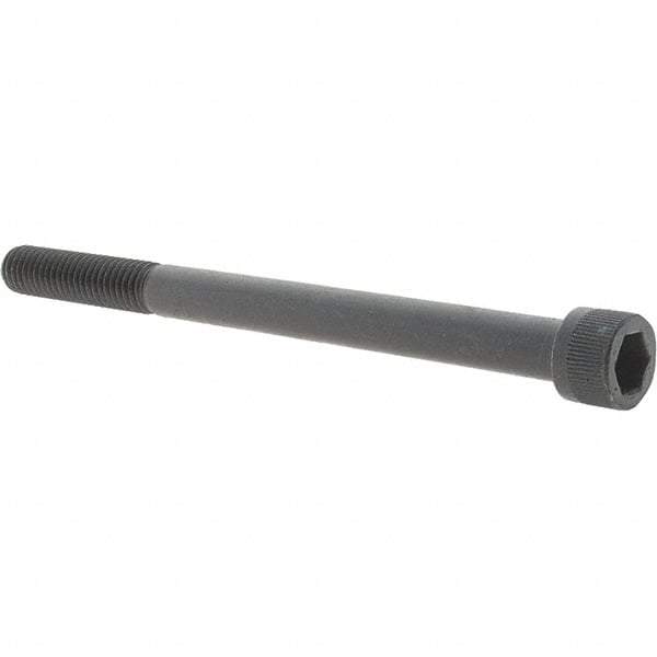 Value Collection - 3/8-16 UNC Hex Socket Drive, Socket Cap Screw - Alloy Steel, Black Oxide Finish, Fully Threaded, 5" Length Under Head - USA Tool & Supply