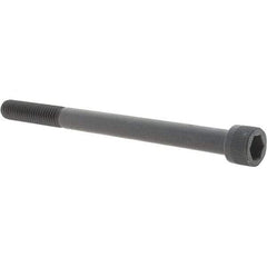 Value Collection - 3/8-16 UNC Hex Socket Drive, Socket Cap Screw - Alloy Steel, Black Oxide Finish, Fully Threaded, 5" Length Under Head - USA Tool & Supply