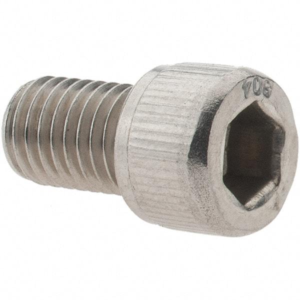 Value Collection - 1/4-28 UNF Hex Socket Drive, Socket Cap Screw - Grade 18-8 Stainless Steel, 3/8" Length Under Head - USA Tool & Supply
