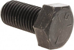 Value Collection - 1-8 UNC, 2" Length Under Head Hex Head Cap Screw - Fully Threaded, Grade 5 Steel, Uncoated, 1-1/2" Hex - USA Tool & Supply