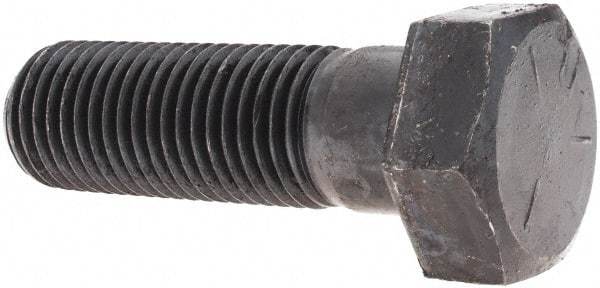 Value Collection - 1-1/4 - 7 UNC, 4" Length Under Head Hex Head Cap Screw - Partially Threaded, Grade 5 Steel, Uncoated, 1-7/8" Hex - USA Tool & Supply