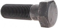Value Collection - 1-1/4 - 7 UNC, 4" Length Under Head Hex Head Cap Screw - Partially Threaded, Grade 5 Steel, Uncoated, 1-7/8" Hex - USA Tool & Supply
