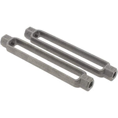 Value Collection - 2,200 Lb Load Limit, 1/2" Thread Diam, 6" Take Up, Steel Turnbuckle Body Turnbuckle - 7-1/2" Body Length, 3/4" Neck Length - USA Tool & Supply