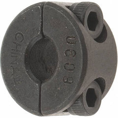 Value Collection - 6mm Bore, Steel, Two Piece Shaft Collar - 3/4" Outside Diam - USA Tool & Supply