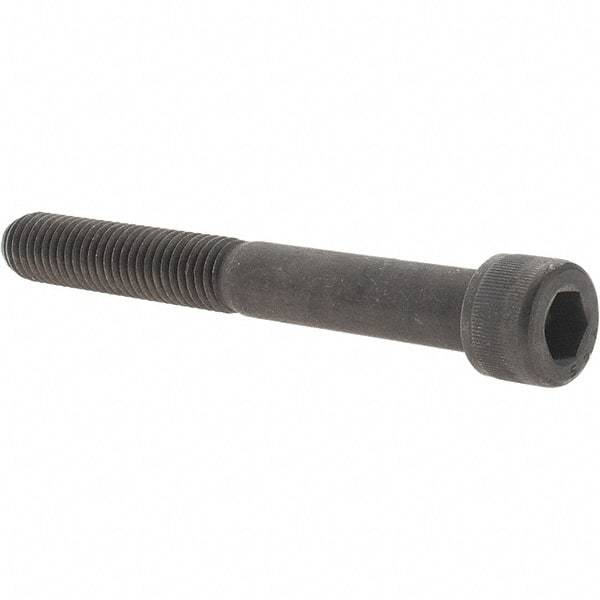Value Collection - 1/2-13 UNC Hex Socket Drive, Socket Cap Screw - Alloy Steel, Black Oxide Finish, Partially Threaded, 4-1/4" Length Under Head - USA Tool & Supply