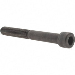 Value Collection - 1/2-13 UNC Hex Socket Drive, Socket Cap Screw - Alloy Steel, Black Oxide Finish, Partially Threaded, 4-1/4" Length Under Head - USA Tool & Supply