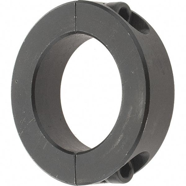 Value Collection - 1-7/16" Bore, Steel, Two Piece Shaft Collar - 2-1/4" Outside Diam, 9/16" Wide - USA Tool & Supply