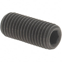 Value Collection - 5/16-24 UNF, 3/4" OAL, Cup Point Set Screw - Grade 8 Alloy Steel, 5/32" Key - USA Tool & Supply