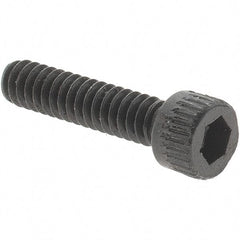 Value Collection - #4-40 UNC Hex Socket Drive, Socket Cap Screw - Alloy Steel, Black Oxide Finish, Fully Threaded, 1/2" Length Under Head - USA Tool & Supply